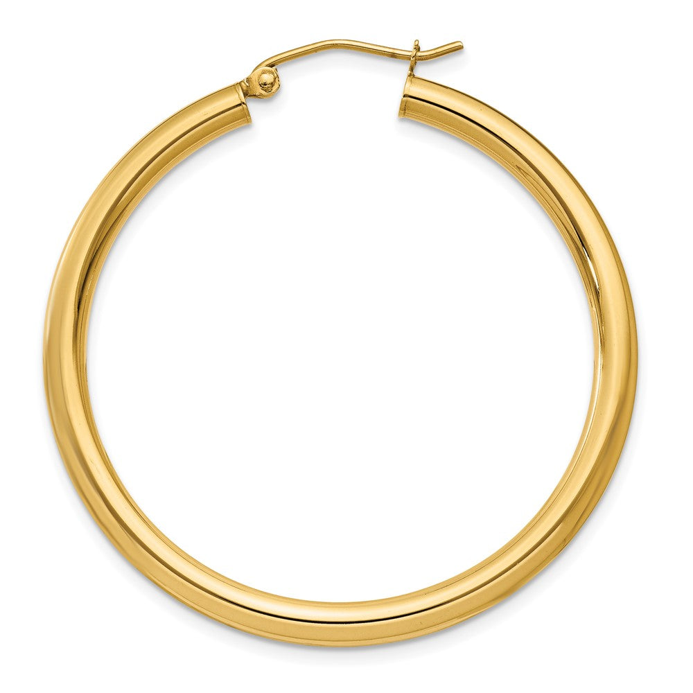 Single 14K Polished 3mm Lightweight Tube Hoop Earring