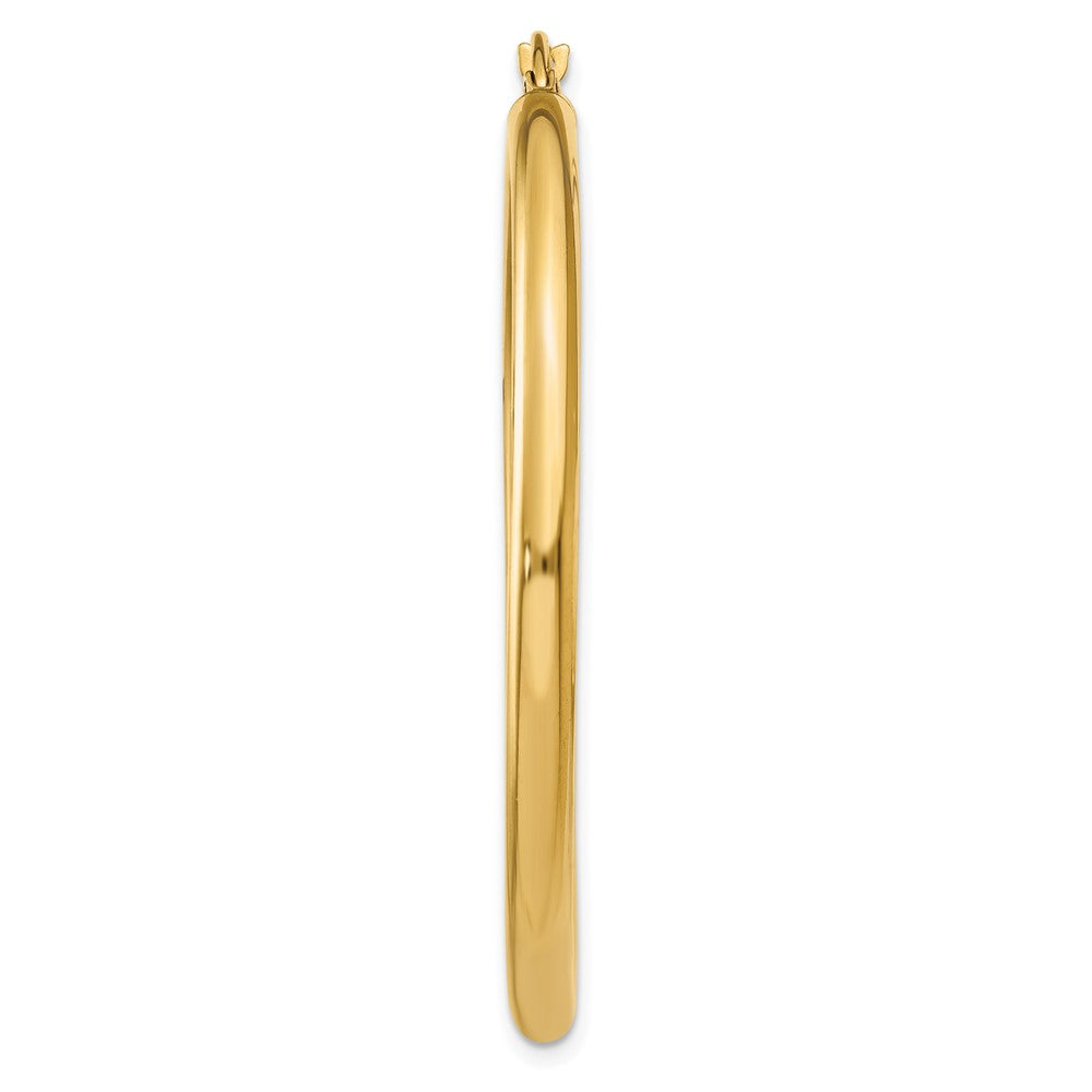 Single 14K Polished 3mm Tube Hoop Earring