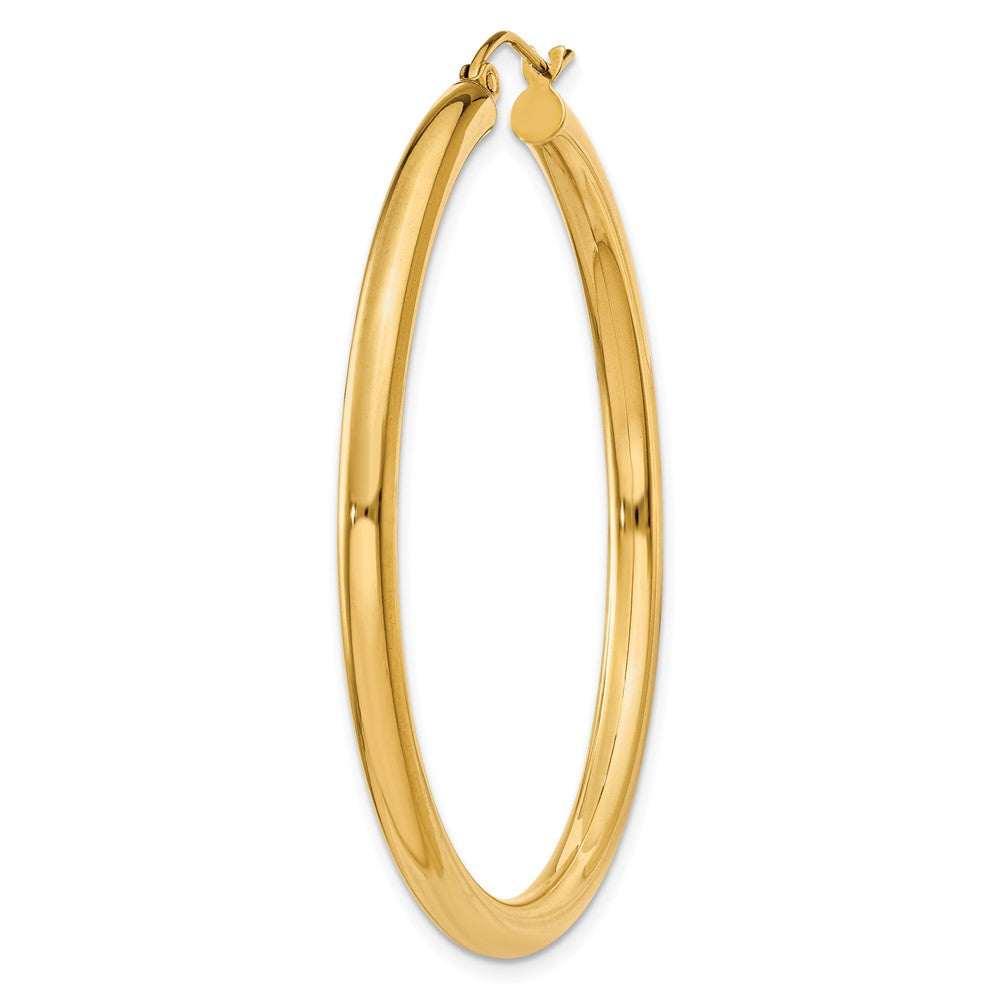 Single 14K Polished 3mm Tube Hoop Earring