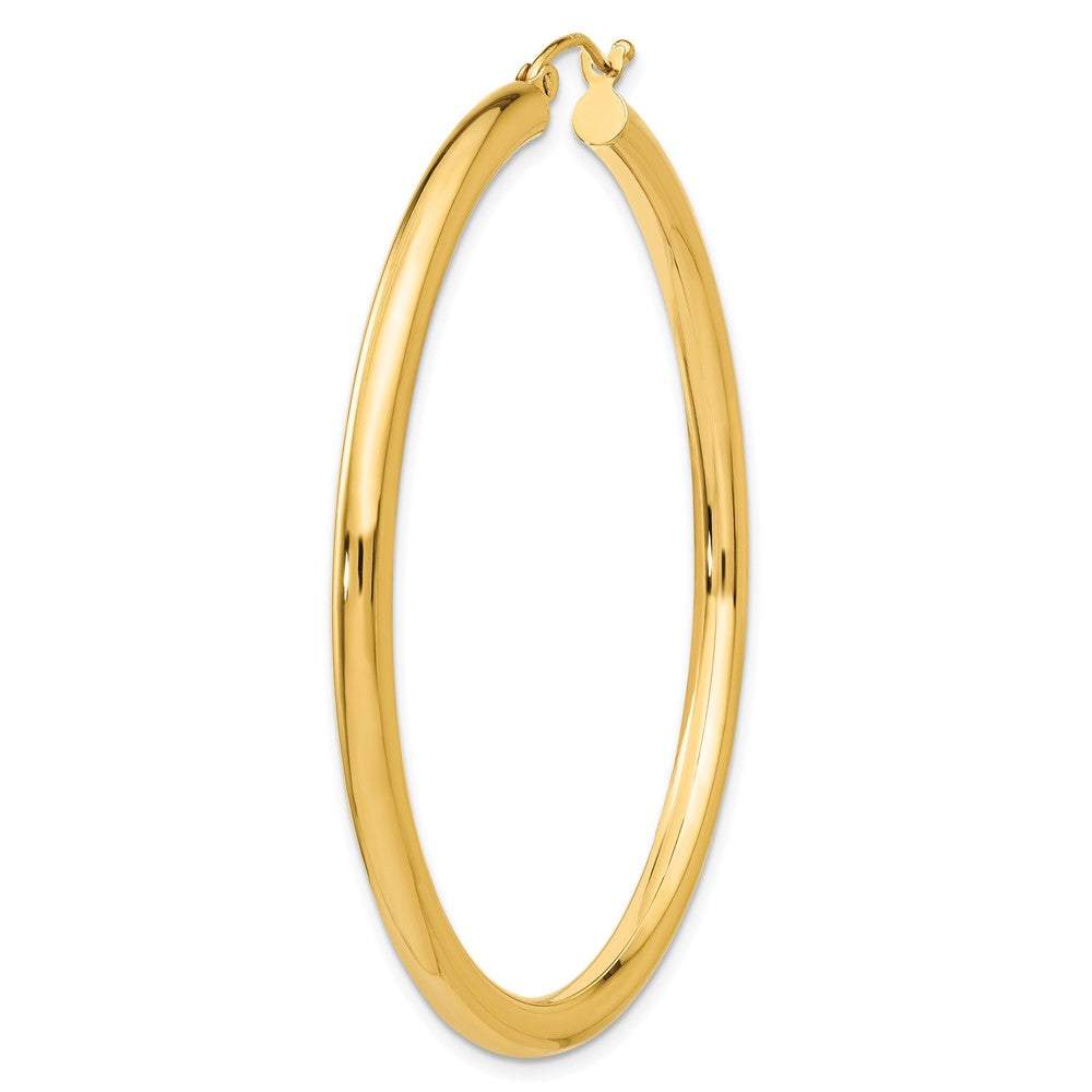 Single 14K Polished 3mm Tube Hoop Earring