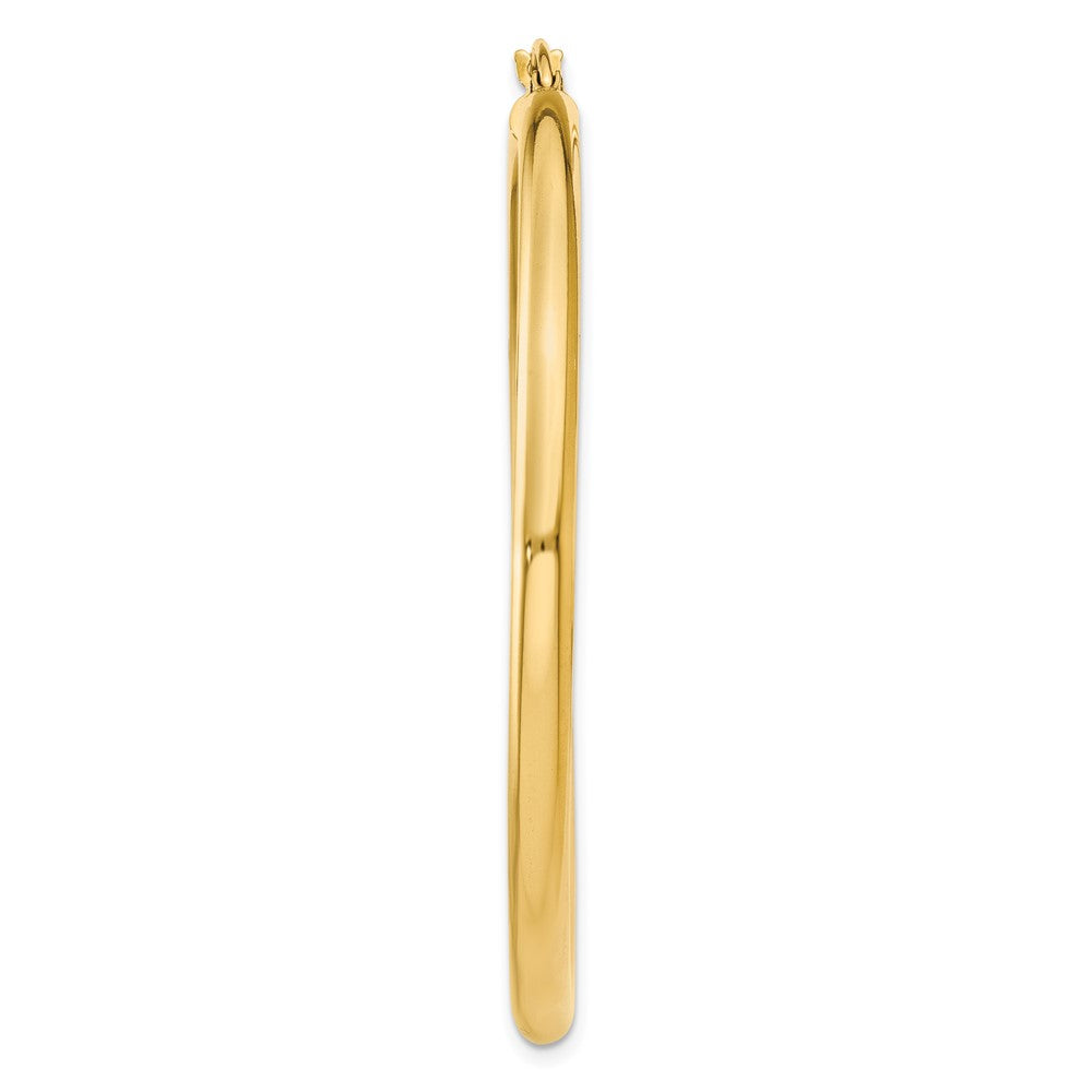 Single 14K Polished 3mm Lightweight Tube Hoop Earring