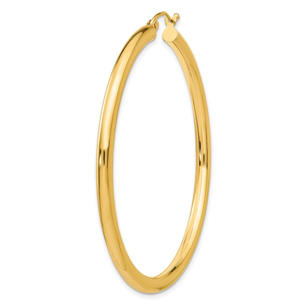 Single 14K Polished 3mm Lightweight Tube Hoop Earring
