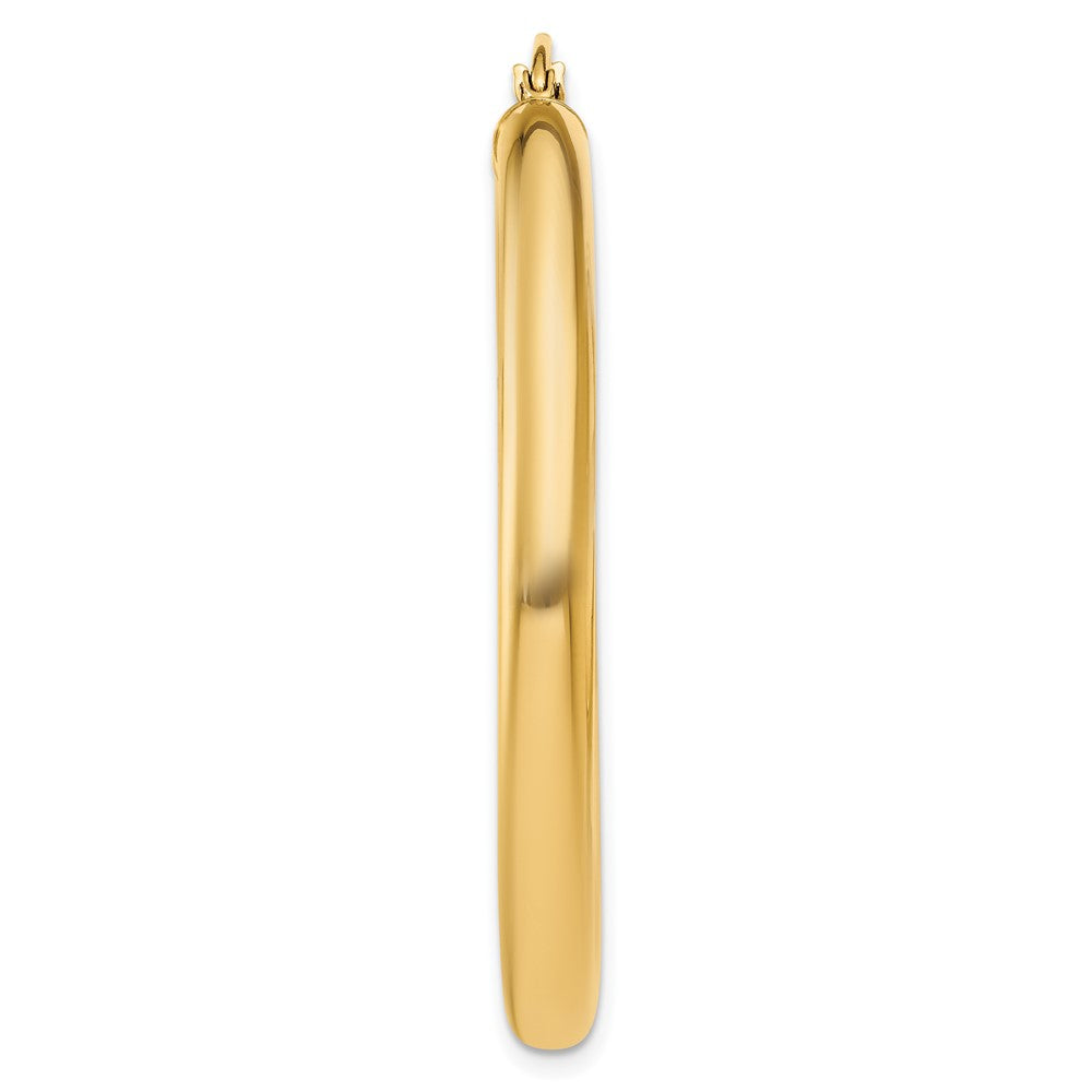 Single 14K Polished 4mm Tube Hoop Earring