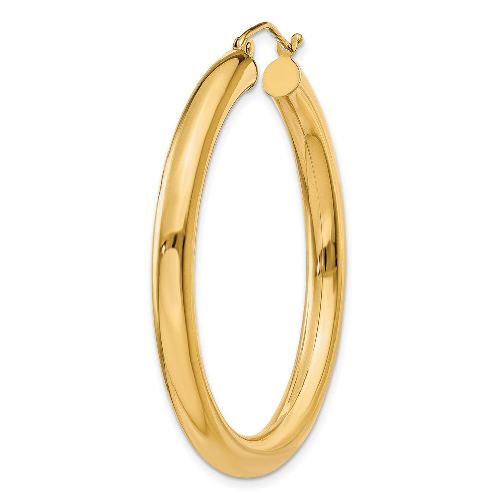 Single 14K Polished 4mm Tube Hoop Earring