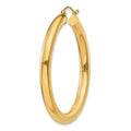 Single 14K Polished 4mm Lightweight Tube Hoop Earring