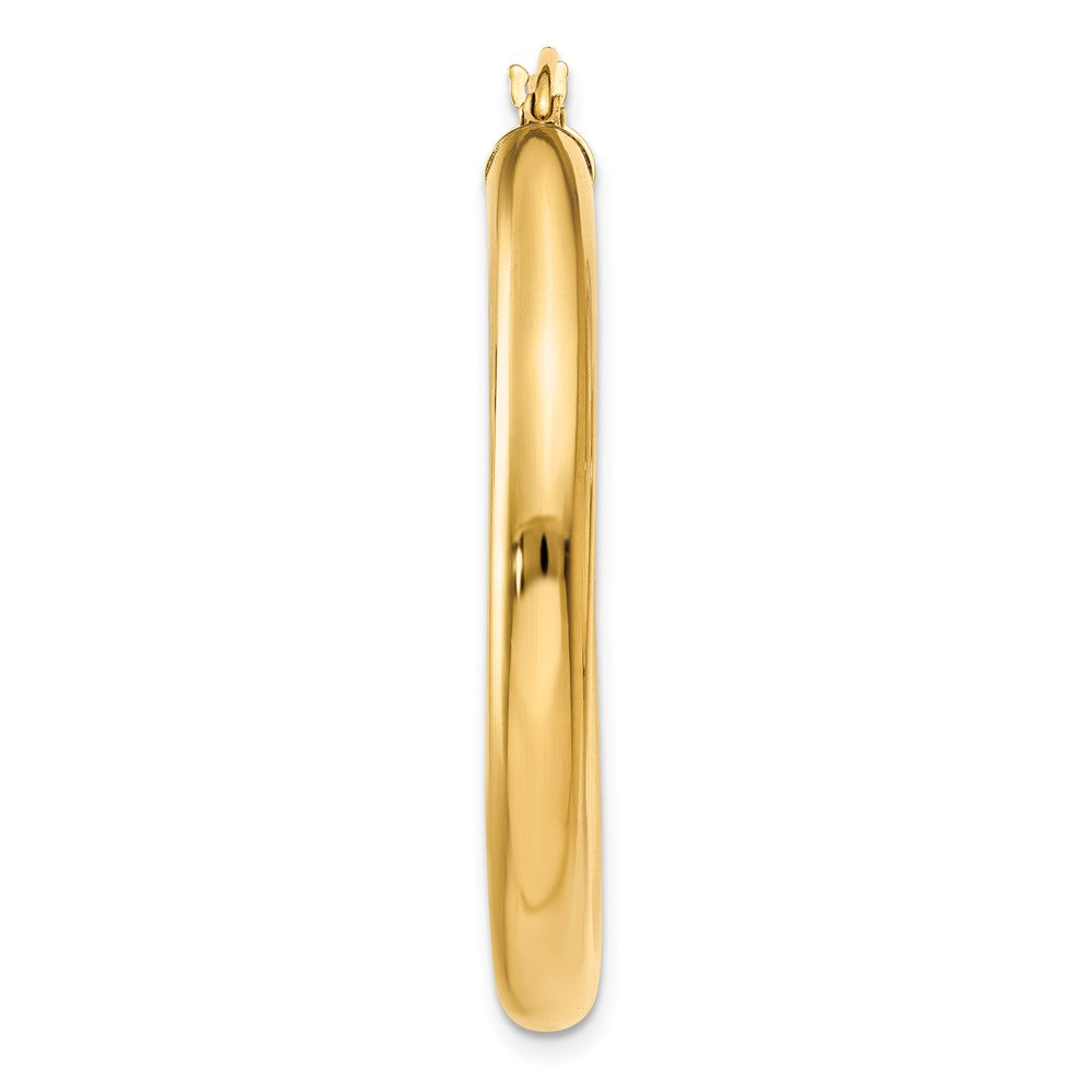 Single 14K Polished 4mm Tube Hoop Earring