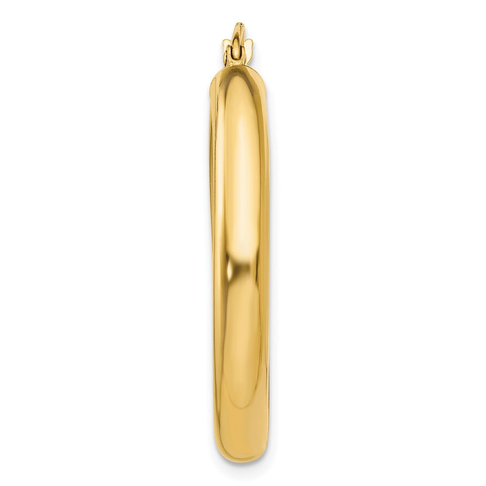 Single 14k Polished 4mm Tube Hoop Earring