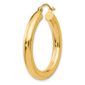 Single 14K Polished 4mm Lightweight Tube Hoop Earring