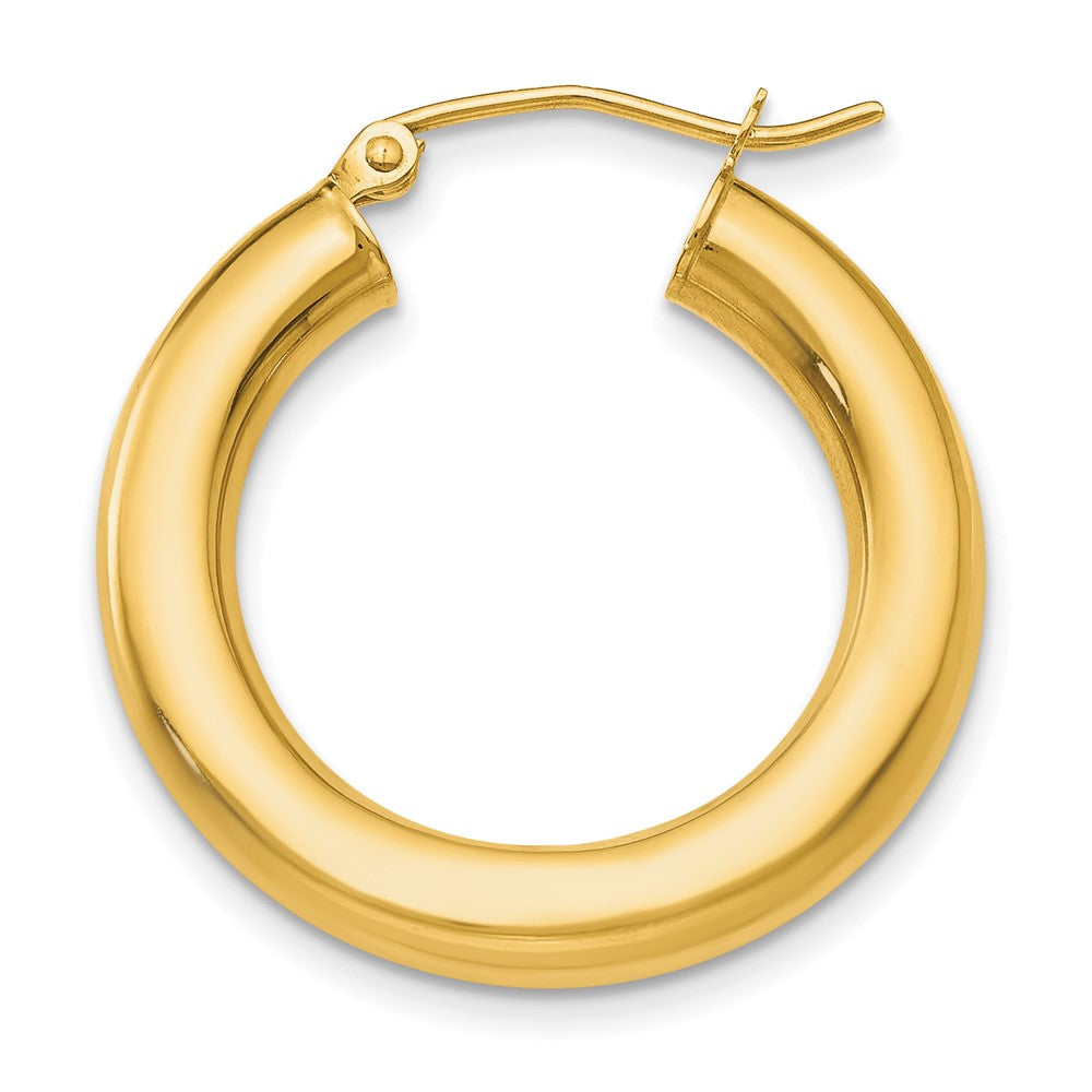 Single 14k Polished 4mm Tube Hoop Earring