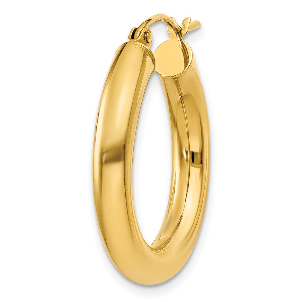 Single 14k Polished 4mm Tube Hoop Earring