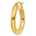 Single 14k Polished 4mm Lightweight Tube Hoop Earring