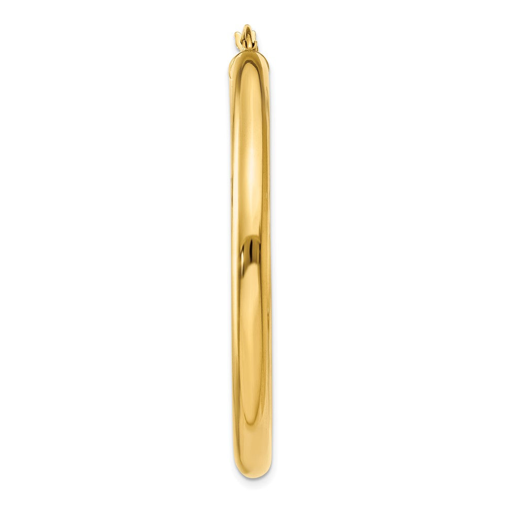 Single 14K Polished 4mm Lightweight Tube Hoop Earring