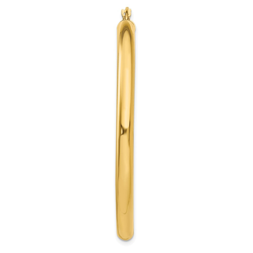 Single 14K Polished 4mm Lightweight Tube Hoop Earring