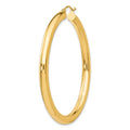 Single 14K Polished 4mm Lightweight Tube Hoop Earring