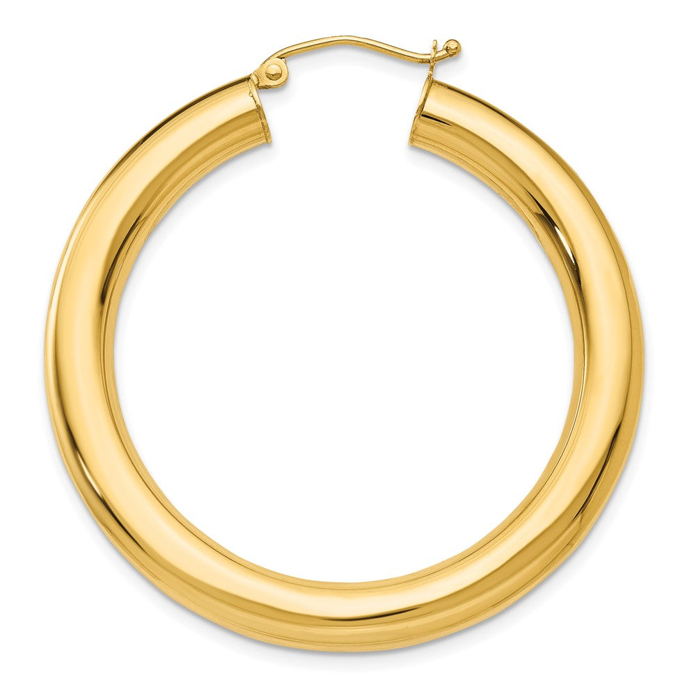 Single 14k Polished 5mm Tube Hoop Earring