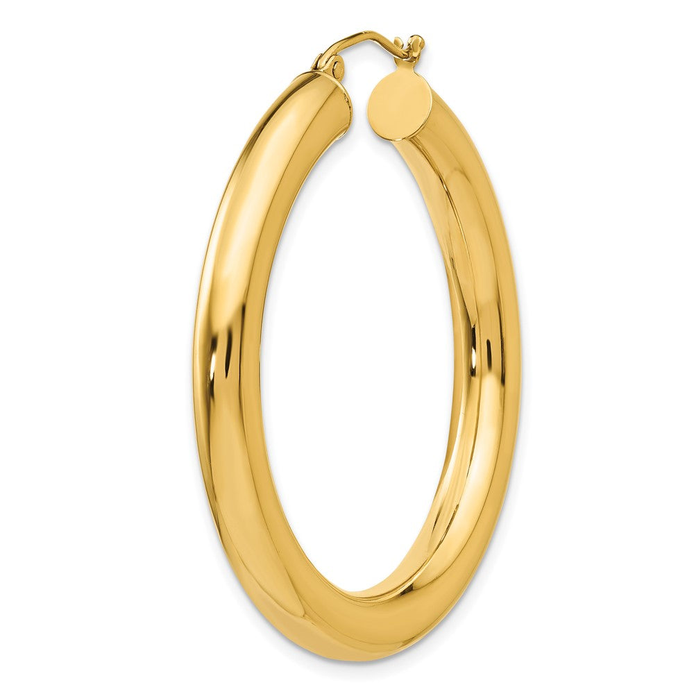 Single 14k Polished 5mm Tube Hoop Earring