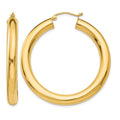 14k Polished 5mm Tube Hoop Earrings