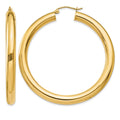 14k Polished 5mm Tube Hoop Earrings