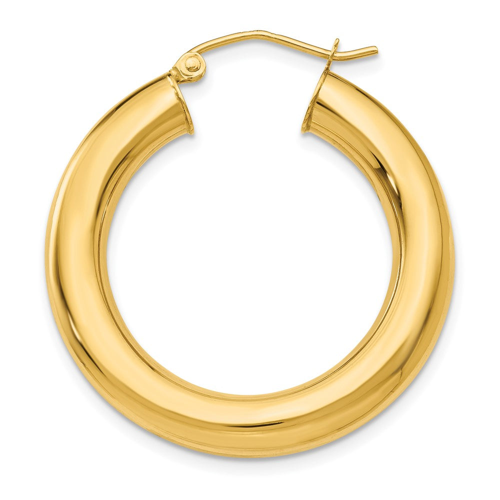 Single 14k Polished 5mm Tube Hoop Earring