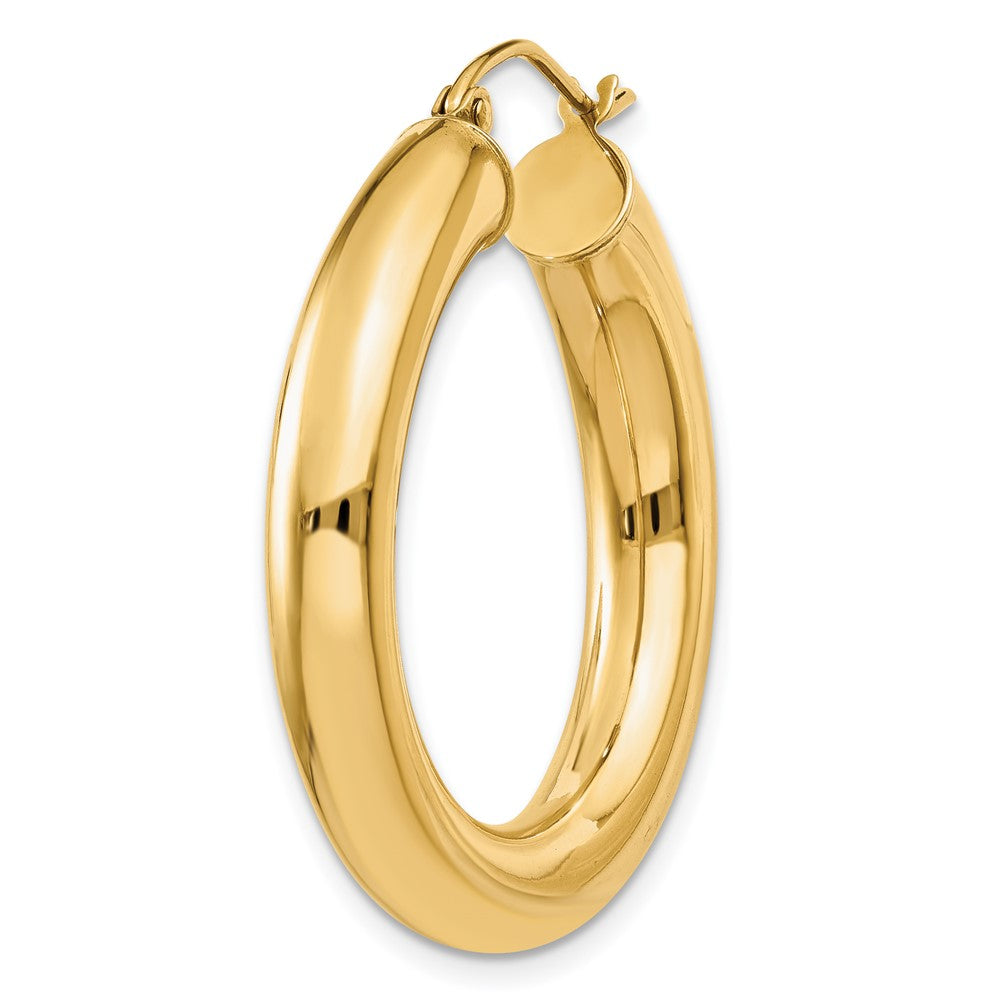 Single 14k Polished 5mm Tube Hoop Earring