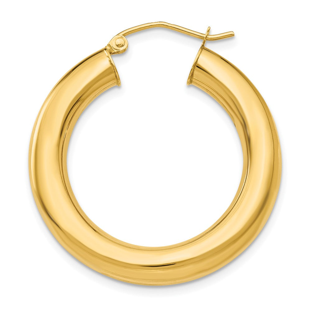 Single 14k Yellow Polished 5mm Lightweight Hoop Earring