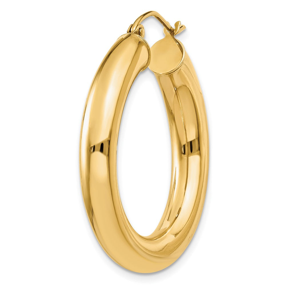 Single 14k Yellow Polished 5mm Lightweight Hoop Earring