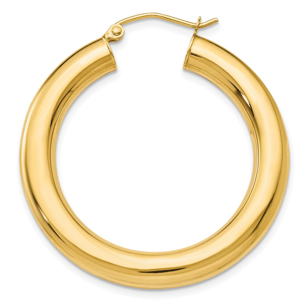 Single 14k Polished 5mm Tube Hoop Earring