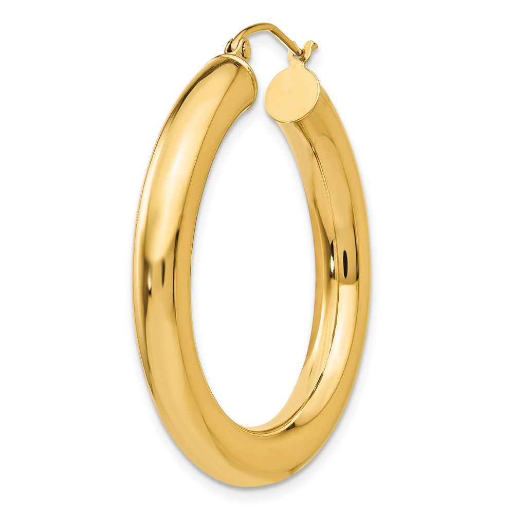 Single 14k Polished 5mm Tube Hoop Earring