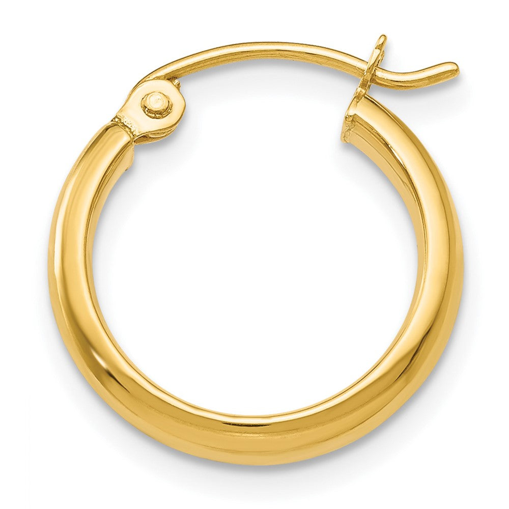 Single 14k Polished Hoop Earring