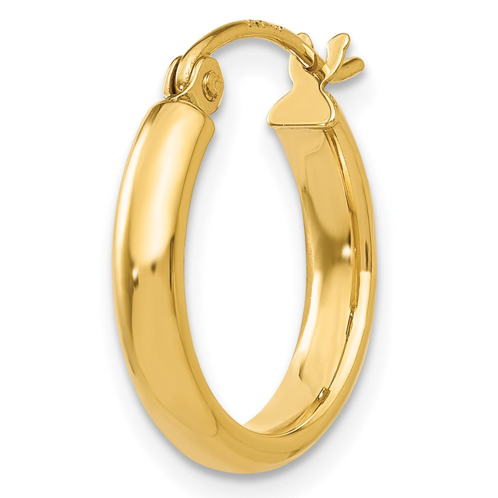 Single 14k Polished Hoop Earring