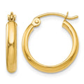 14k Polished Hoop Earring