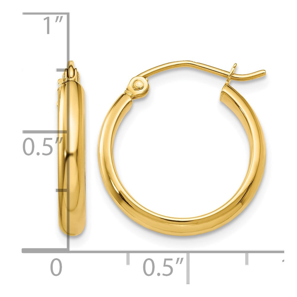 14k Polished Hoop Earring