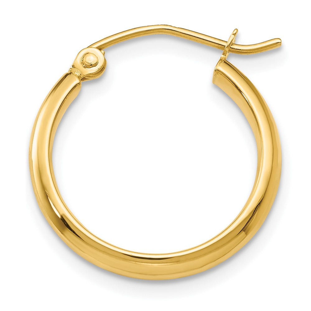 Single 14k Polished Hoop Earring