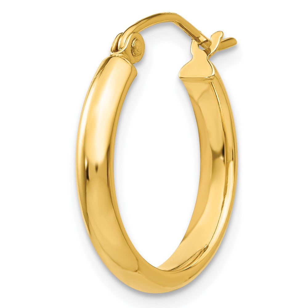 Single 14k Polished Hoop Earring