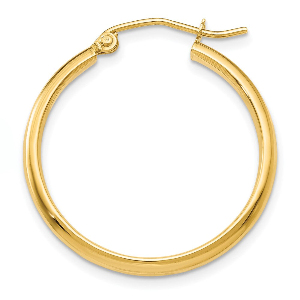 Single 14k Polished Hoop Earring