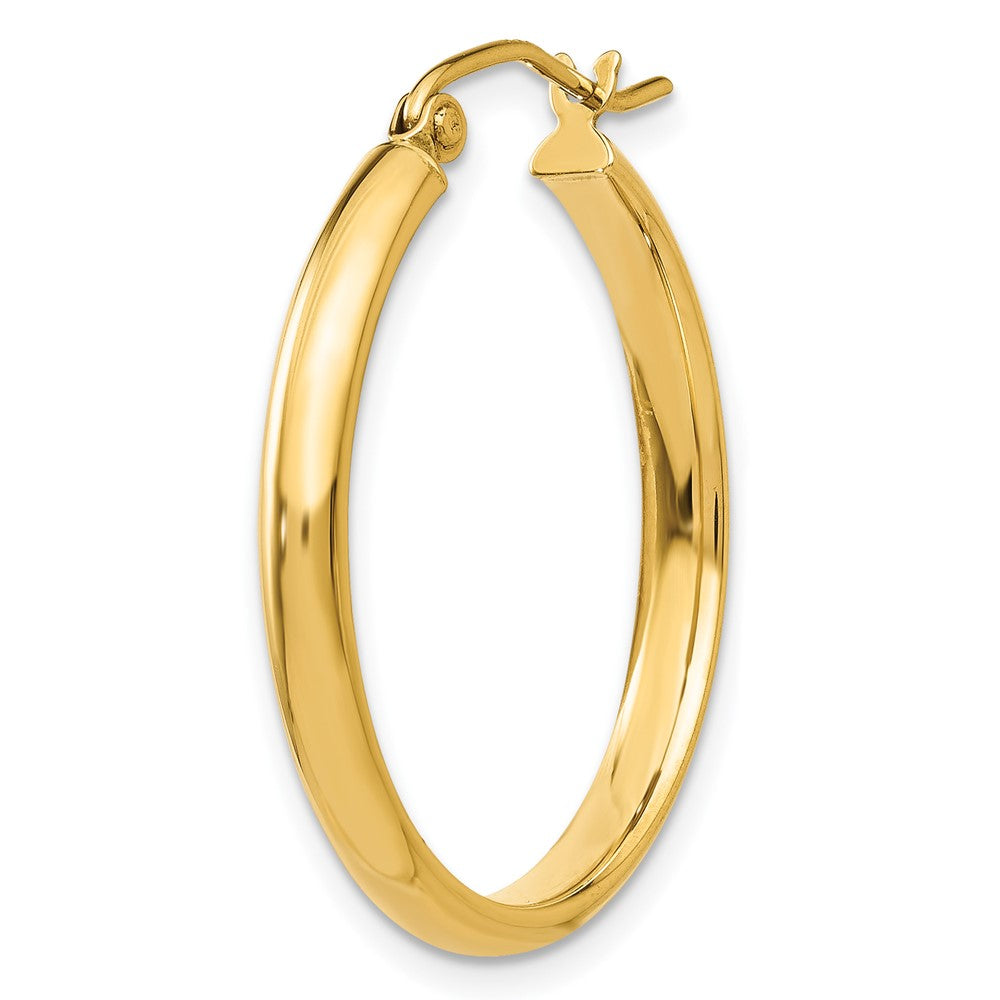 Single 14k Polished Hoop Earring