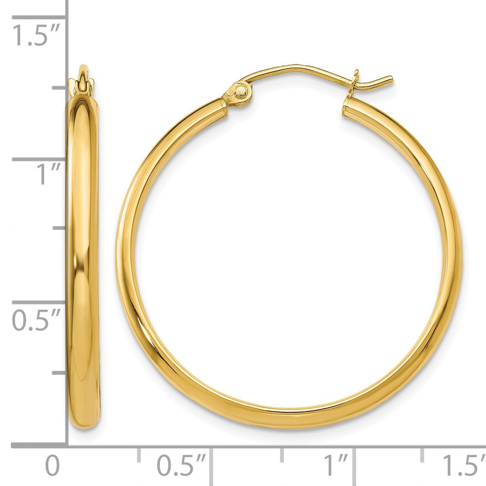 14k Polished Hoop Earring