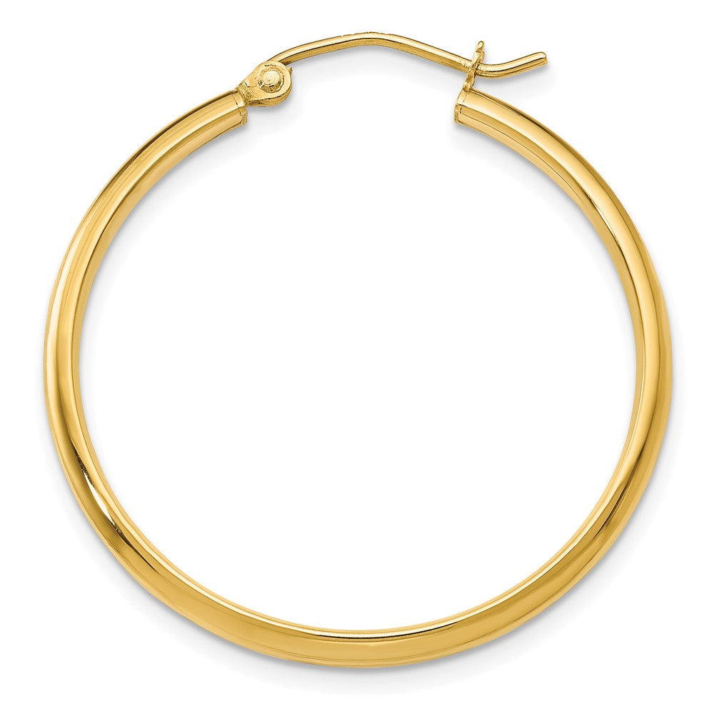 Single 14k Polished Hoop Earring