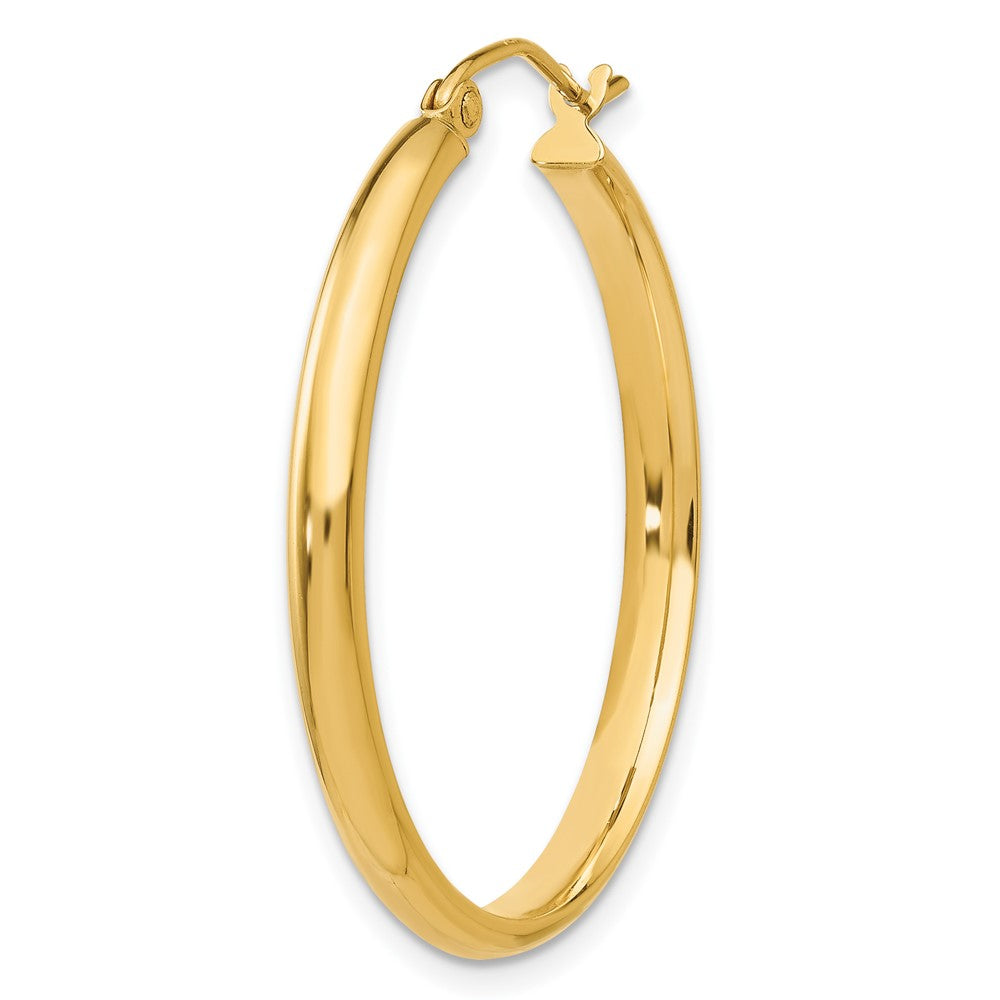 Single 14k Polished Hoop Earring