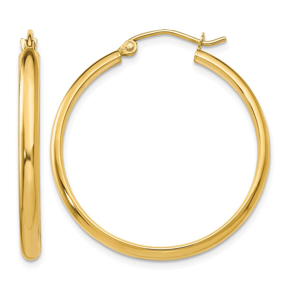 14k Polished Hoop Earring