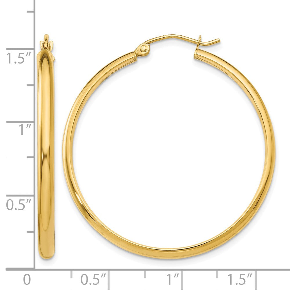 14k Polished Hoop Earring