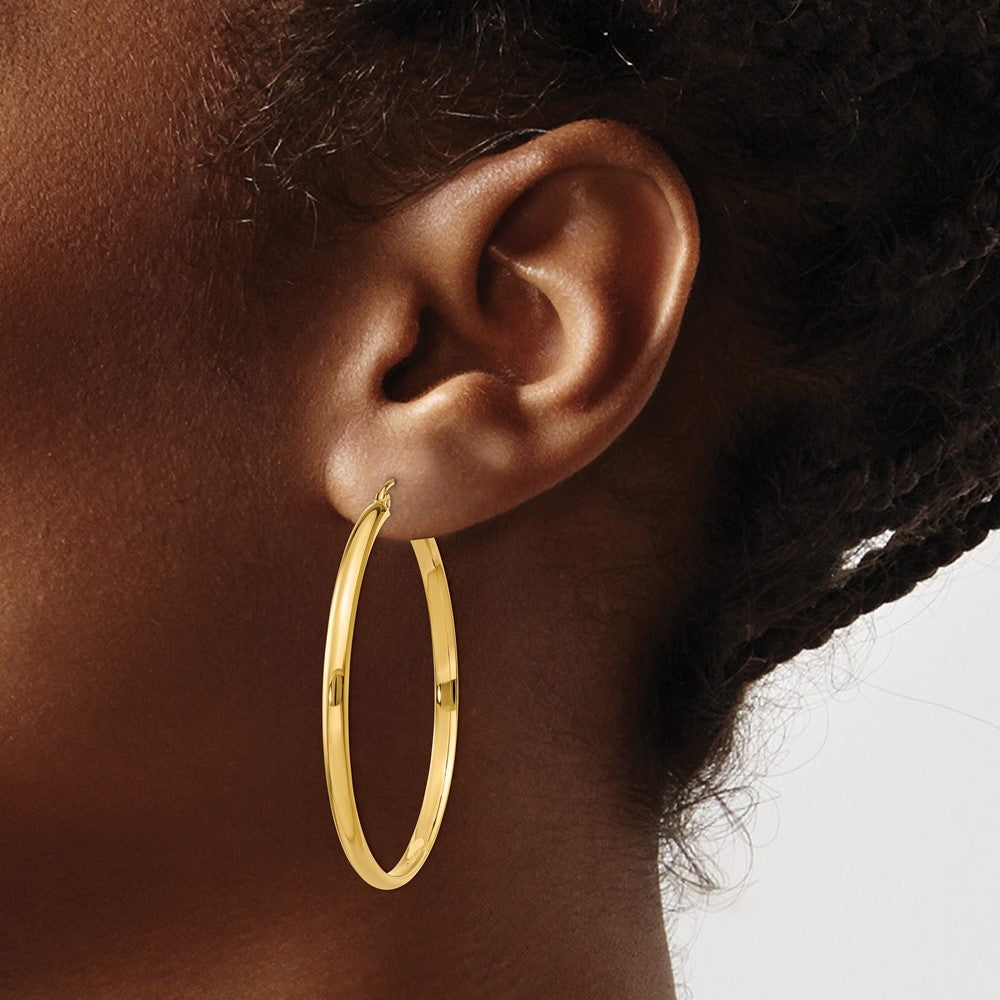 14k Polished Hoop Earring