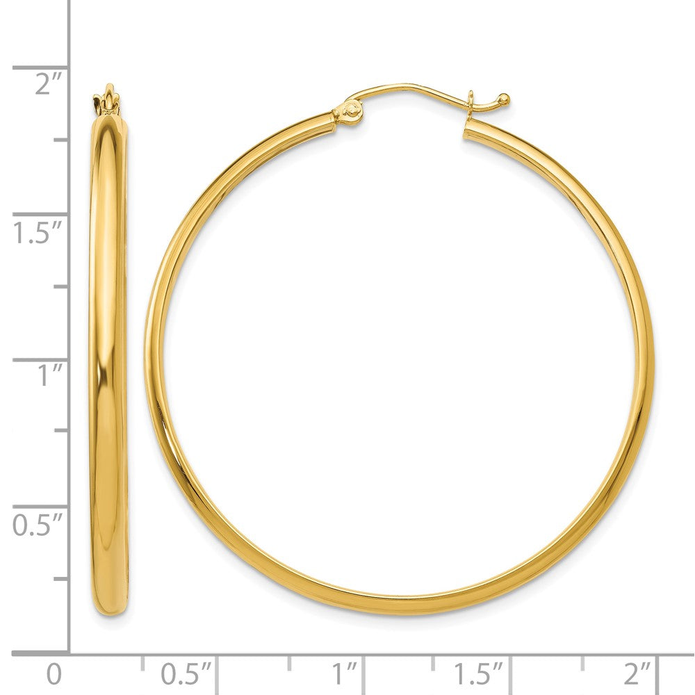 14k Polished Hoop Earring