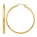 14k Polished Hoop Earring