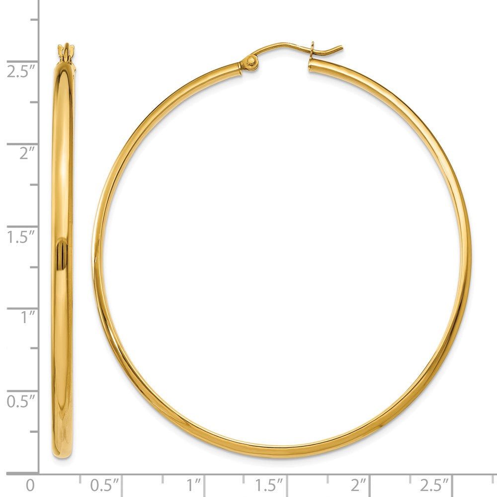 14k Polished Hoop Earring