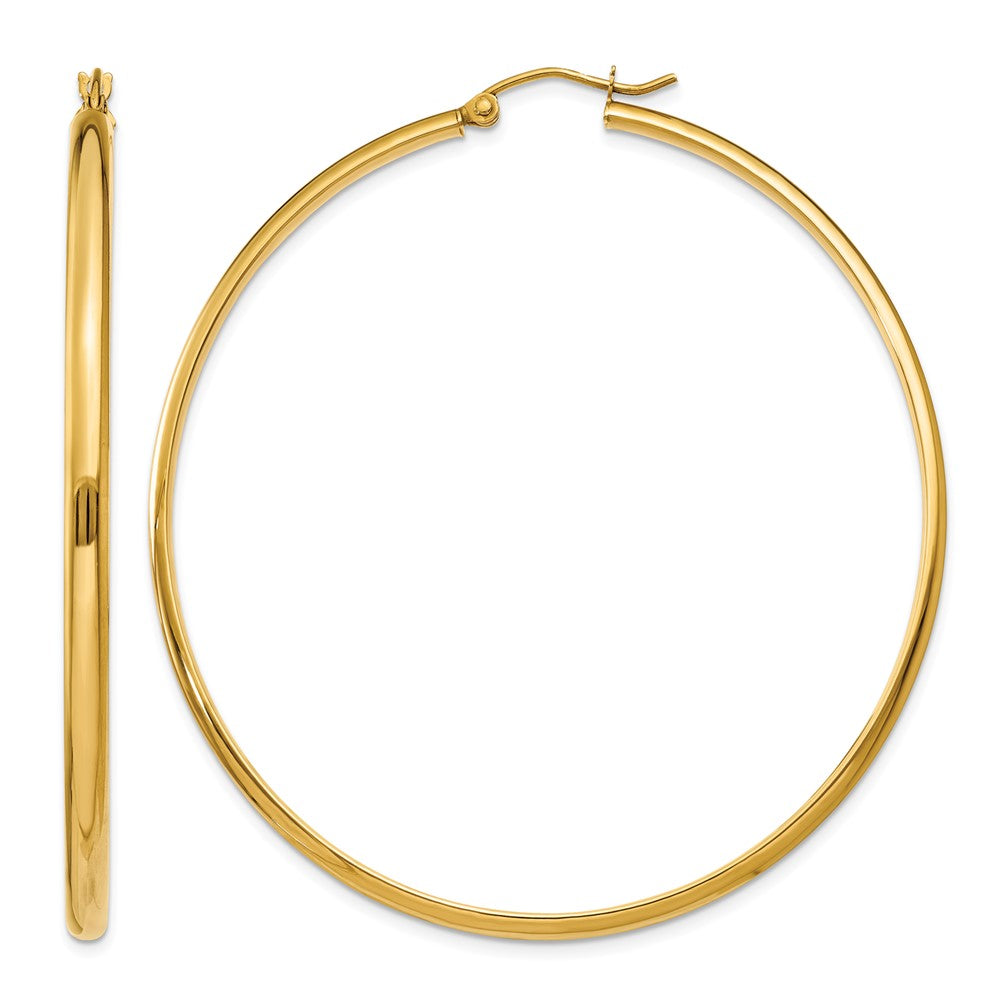 14k Polished Hoop Earring