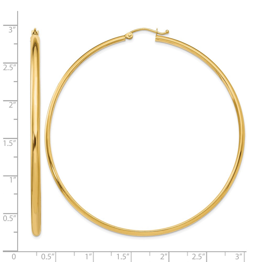 14k Polished Hoop Earring