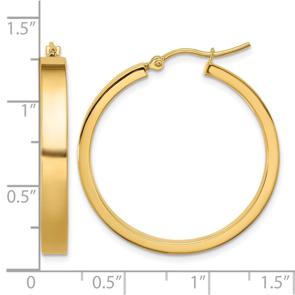14k Polished Hoop Earring