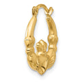 Single 14k Claddagh Hoop Earring