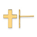 14k Polished Cross Earrings